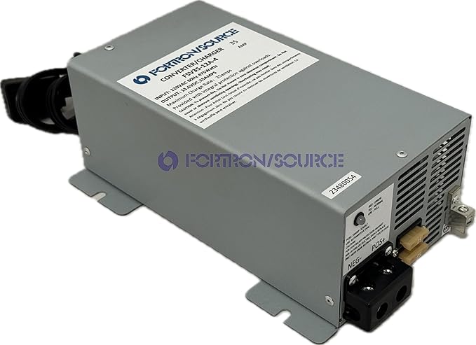 RV Power Converter | 35 Amp | 4-Stage Battery Charger | Fortron/Source SRV Series Power Supply | AC-DC Converts 120VAC to 13.75VDC | FSV35-12A-4