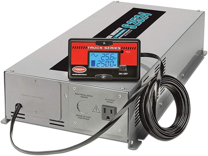 Tundra S Series - DC/AC Truck Power Inverter - Pure Sine Wave 2500W / 24V DC to 120V AC - S2524