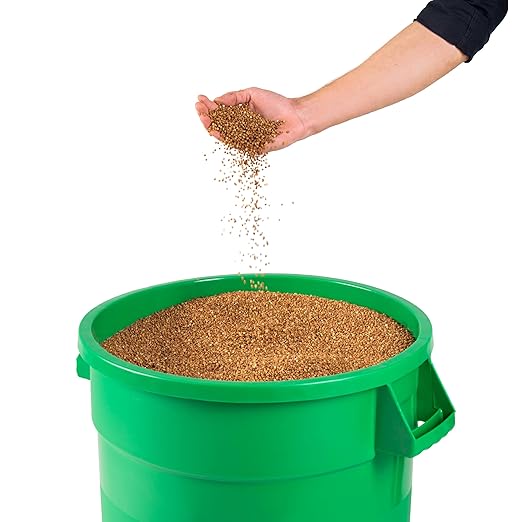 PRO&Family 20 Gallon Trash Can with Lid Round Ingredient Storage Containers Recycling Bin Kitchen Garbage Can Office Garbage Can Trash Barrel Plastic Barrel Yard Waste Bin Outdoor Trashcan (1, Green)