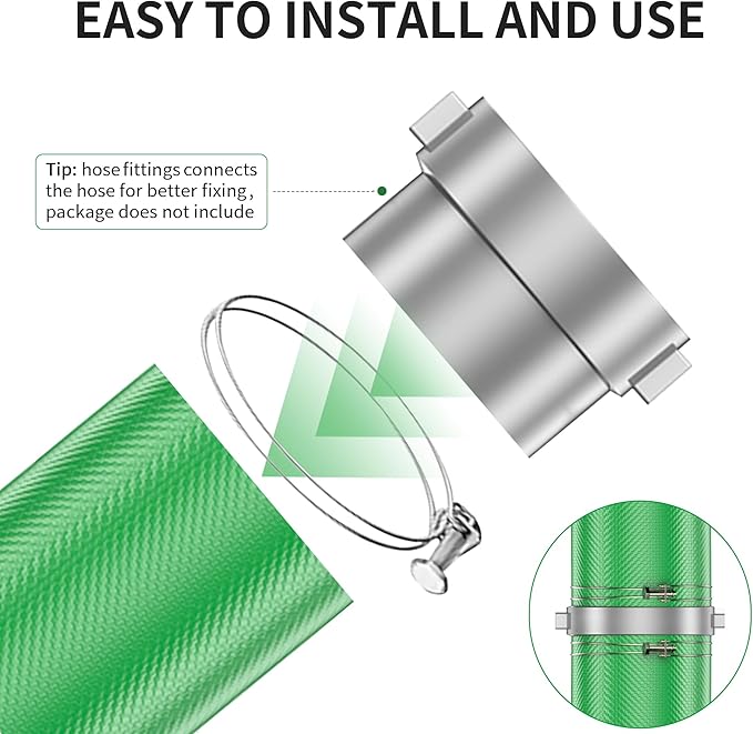 3" x 100' Pool Backwash Hose: Pool Drain Hose, Sump Pump Hose with Heavy-Duty 3-Layer, Lightweight, Kink-Resistant for Pool Drain, Irrigation