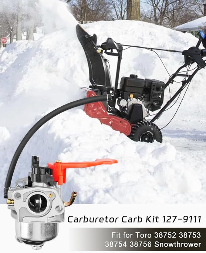 127-9111 Carburetor Kit Compatible with Toro 38752 38753 38754 38756 Power Clear 721 724 726 Snowthrower