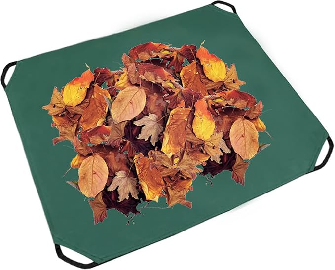 Leaf Tarp with 4 Handles Garden Waste Yard Tarps Extra Reinforced Corner Waterproof Reusable Durable Tarp Collector for Clean-Ups