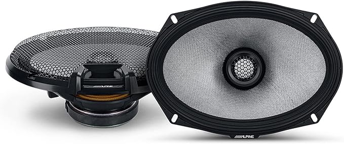 Alpine 6.5" & 6x9 R2 High-Resolution Speaker Bundle - A Pair of R2-S65C 2-Way Component Speakers & a Pair of R2-S69 6x9 Coaxial Speakers
