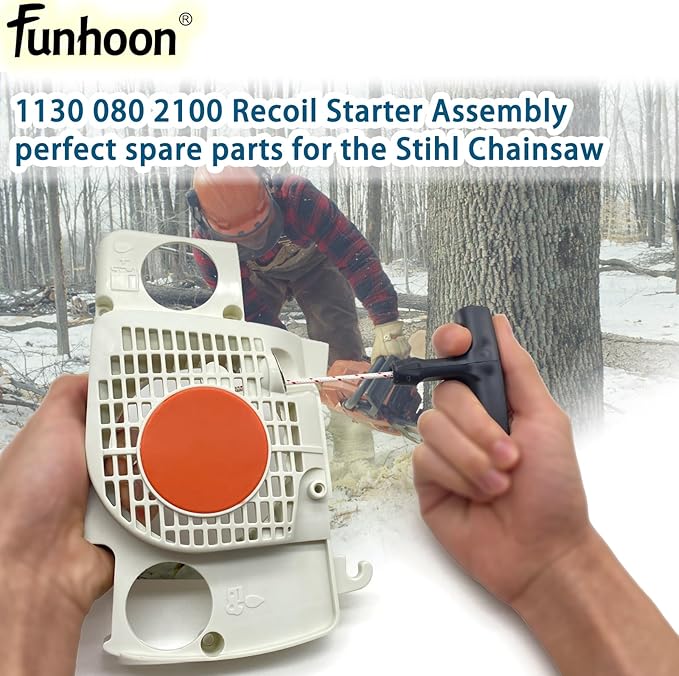 1130 080 2100 Recoil Starter Assembly for Stihl 017 018 MS170 MS180 MS180C Chainsaws Pull Start Assembly