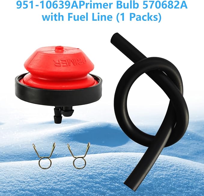570682A Primer Bulb Fuel Line Kit Replacement Tecumseh Sear Craft-sman Yard Machines Snow Blower Thrower Parts 570682 321802A 751-10639 951-10639A 056-200 951-10888A