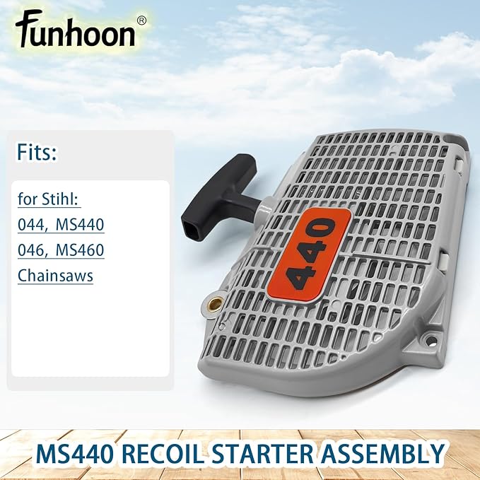 1128 080 2104 Recoil Starter Assembly for Stihl 044 046 MS440 MS460 Chainsaws Pull Start Assembly