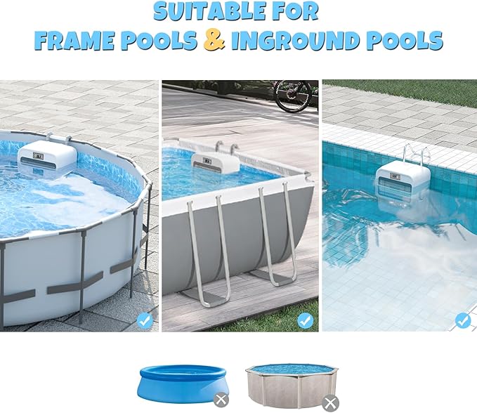 Swimming Pool Current Machine, 3500GPM Powerful Above Ground Pool Wave Maker for Exercise & Fun - 9-Speed Adjustable Swim Current Generator for Above Frame Pools, Pool Accessories