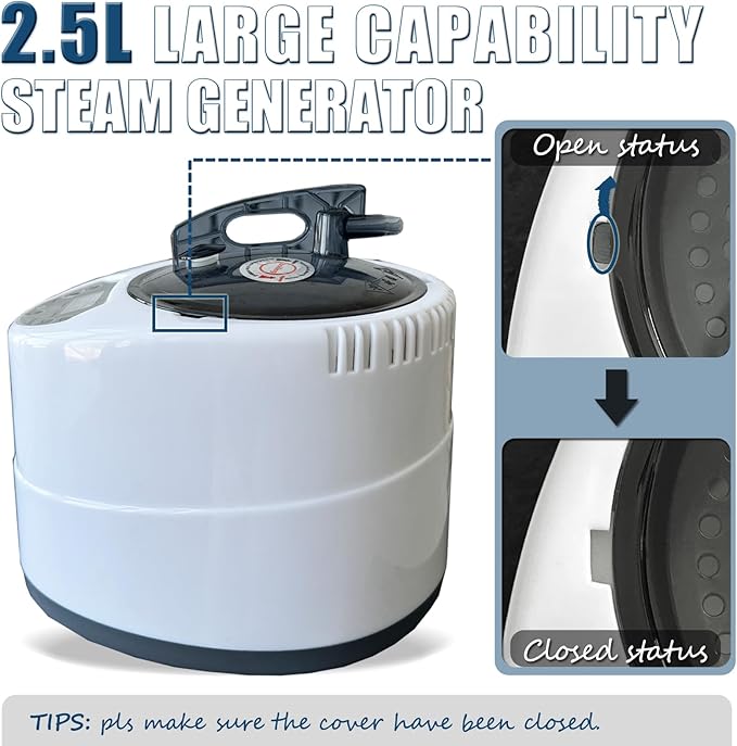 Portable Steam Sauna, Full Size Collapsible 2 Person Sauna Tent for Home Spa, 2.5L,1500W Steamer with Remote Control,Christmas Birthday Gift for Family