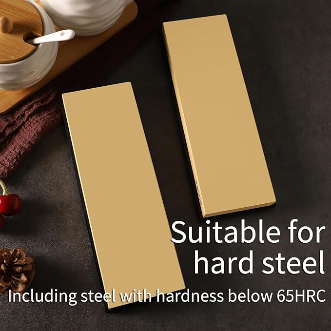 Knife Sharpening Stone Whetstone #4000 Fine Grit, Cuts fast, Strong grinding power, Splash and go, Not clog, Fine cuts Whetstone knife sharpener