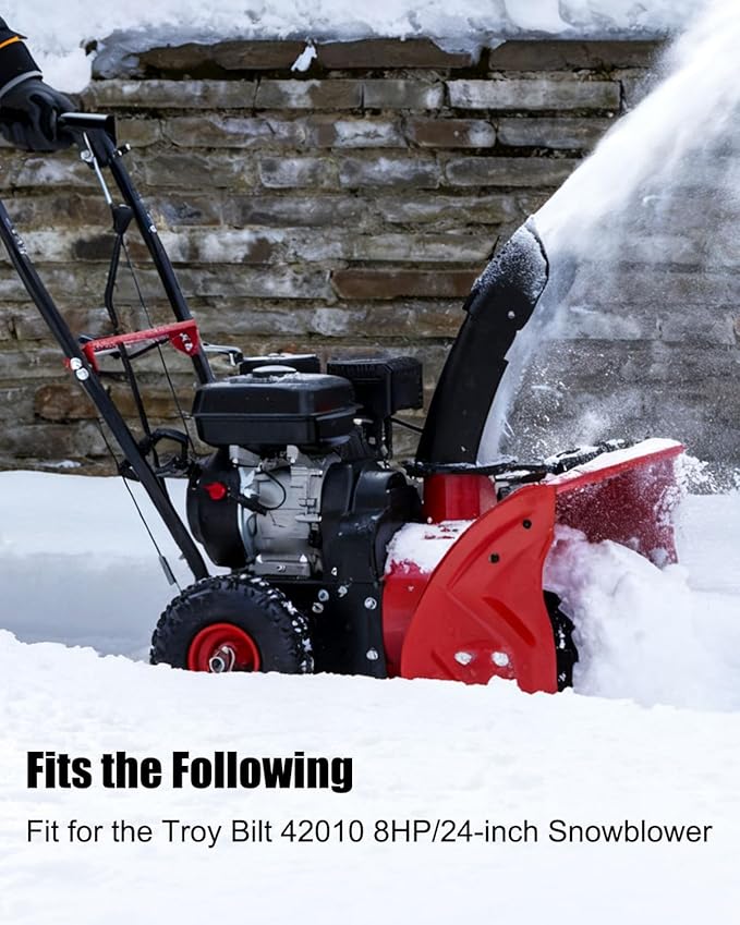 Carburetor Fit for Troy Bilt 42010 8HP 24" Snow Thrower, Snow Blower Carb with Fuel Filter Tune Up Kit