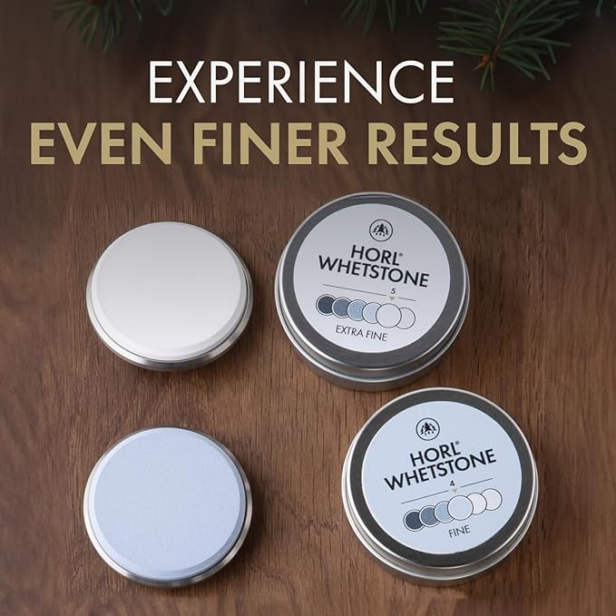 HORL 2 Oak Rolling Knife Sharpener Engineered in Germany for Straight Edge and Premium Stone Set for sharpening