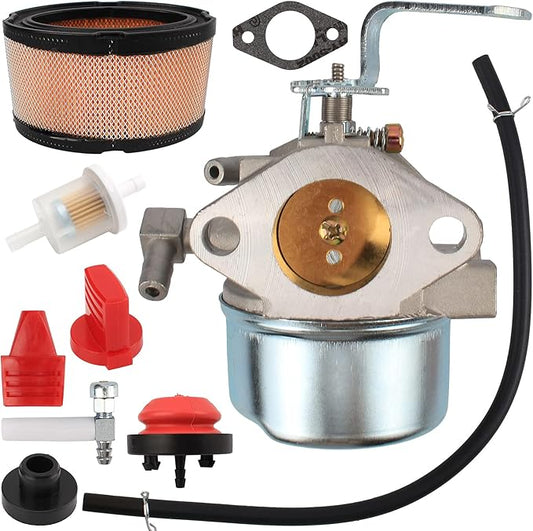 Carbhub 640152 640140 Carburetor with 07-404 Oil Circuit Switch for Tecumseh 640152A 640023 640051 640140 640152 HM80 HM90 HM100 8-10 HP Engine Snow Blower Mower 5000w Generator