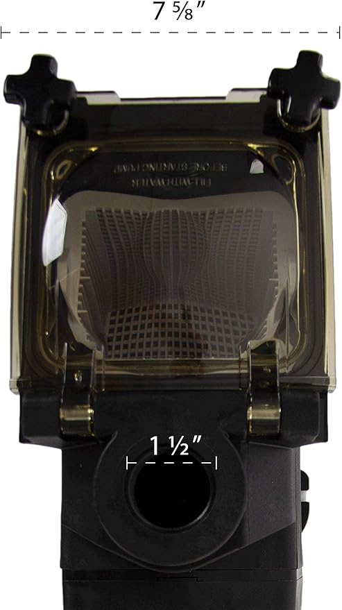 Rx Clear Ultimate Niagara 1.5 HP Pool Pump for Inground Swimming Pools | 48 or 56 Frame | 115/230 Volt | 8.5/4.3 Amps | Corrosion Proof | Large See-Through Strainer Cover