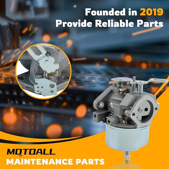 MOTOALL 632334A Snowblower Carburetor for Tecumseh 632370A 632110 632111 632334 632370 632536 640105 Replaces Tecumseh 632334 Carburetor (Normal)