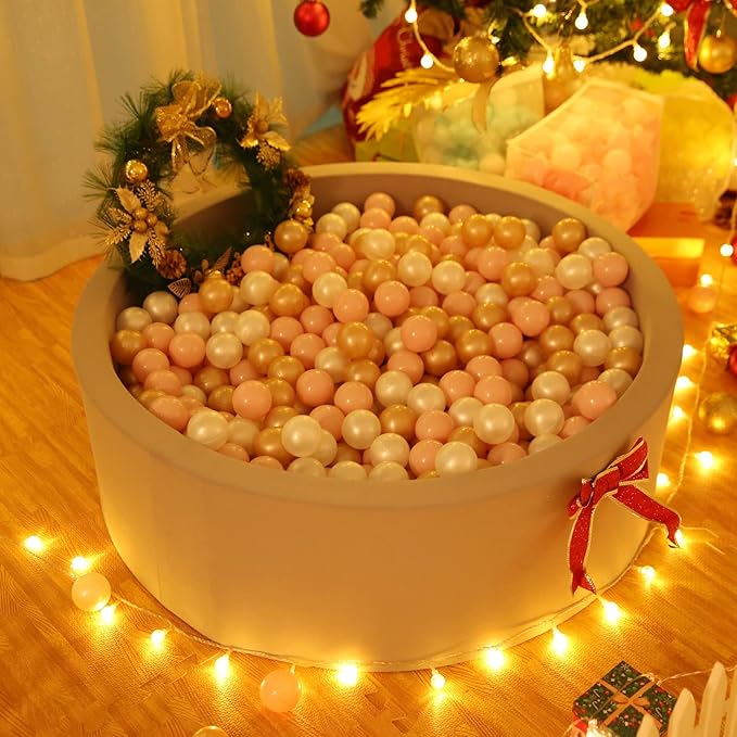 TRENDPLAY Plastic Balls for Ball Pits 2.2 Inch, Pack of 50 100 200 500 Hollow Balls, Perfect for Toddler Baby Pools,Party,Festival Decoration