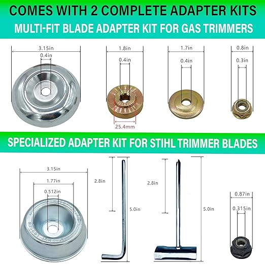 10 Inch Steel Wire Trimmer Head – Universal Weed Eater Attachment for Stihl, Dewalt, Milwaukee & More – Indestructible Weed Wacker Wire Brush Cutter Head for Lawn & Garden