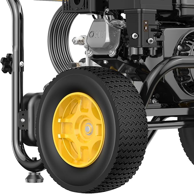 BLUBERY Gas Pressure Washer, 3600 PSI Pressure Washer，2.7 GPM Heavy Duty Power Washer, 30 feet Pressure Hose&Soap Tank,4-Stroke OHV 212cc Engine,Portable Industrial Style,Black