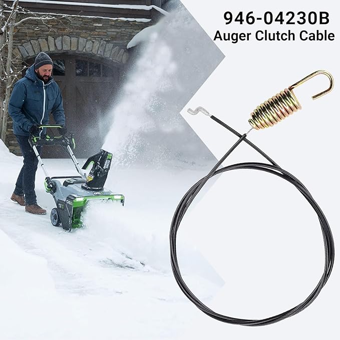 946-04230B Auger Clutch Cable for Cub Cadet Craftsman MTD Troy-Bilt Snow Blower Replaces 746-04230 746-04230A 946-04230A 946-04230 746-04230B