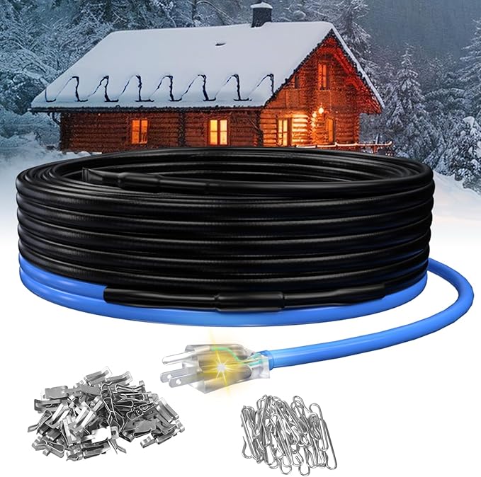 240ft 5w/ft Roof Heat Tape, Constant Wattage, CSA ETL Certified, Perfect for Ice Dam Control on Roofs and Gutters, 120V