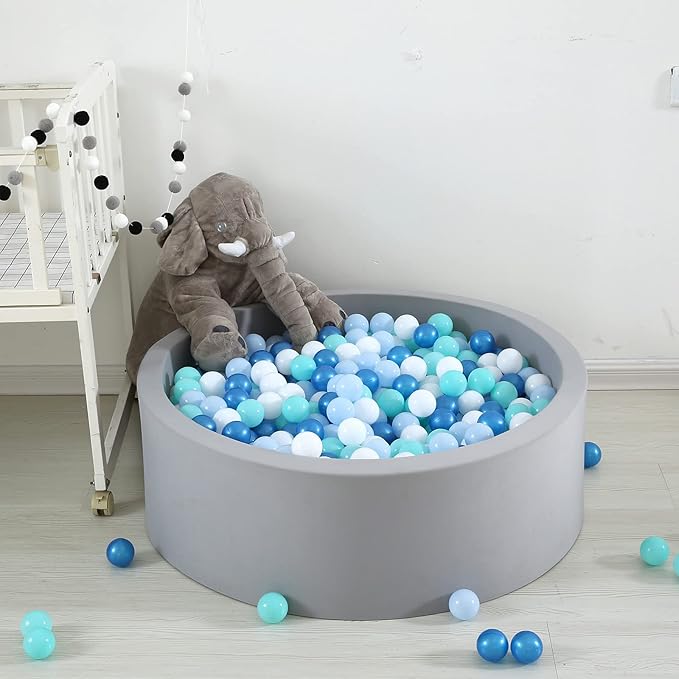 TRENDPLAY Plastic Balls for Ball Pits 2.2 Inch, Pack of 50 100 200 500 Hollow Balls, Perfect for Toddler Baby Pools,Party,Festival Decoration