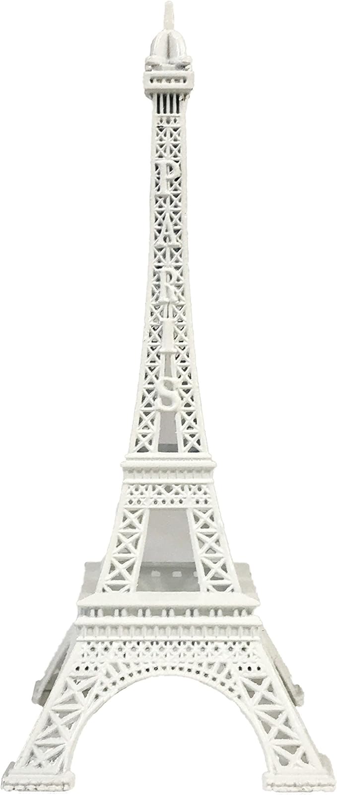 allgala 7" Eiffel Tower Statue Decor Alloy Metal, White