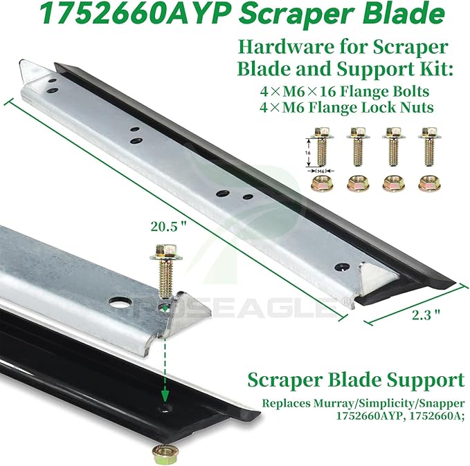 1687806 Paddle Kit Replaces 1687489YP, Murray 1739727, 1687489, 1687628YP, 1752606, 1752606YP for Snapper SS822E SS822EX, Murray 7522ES Snowthrowers