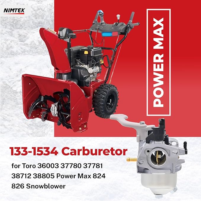 133-1534 Carburetor for Toro 36003 37780 37781 38712 38805 Snowblower Thrower Engine