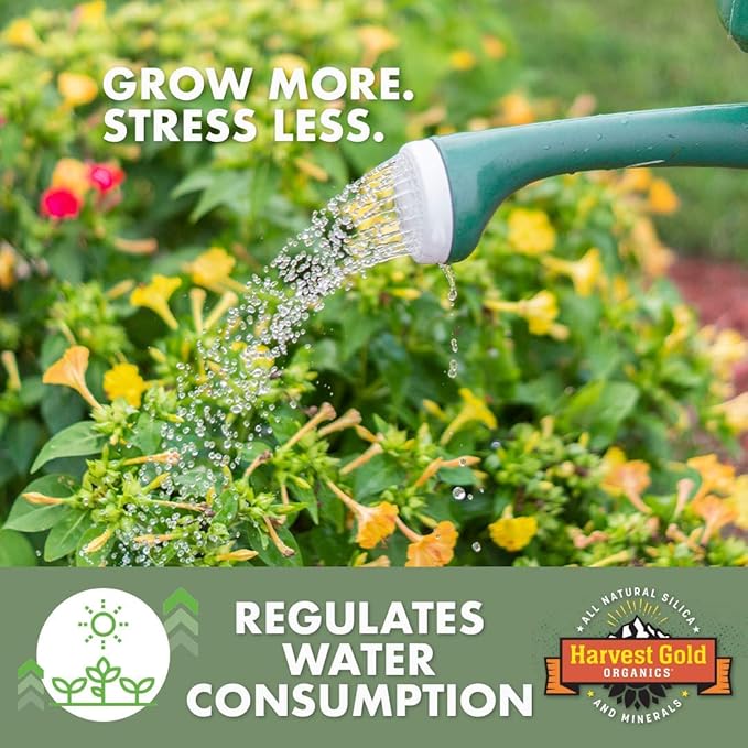 Organic Soil Conditioner, Natural Soil Amendment for Houseplants, Flowers, Lawns, Gardens and Trees, Provides Natural Silica and Micronutrients for Plants (15 Pound Bag)