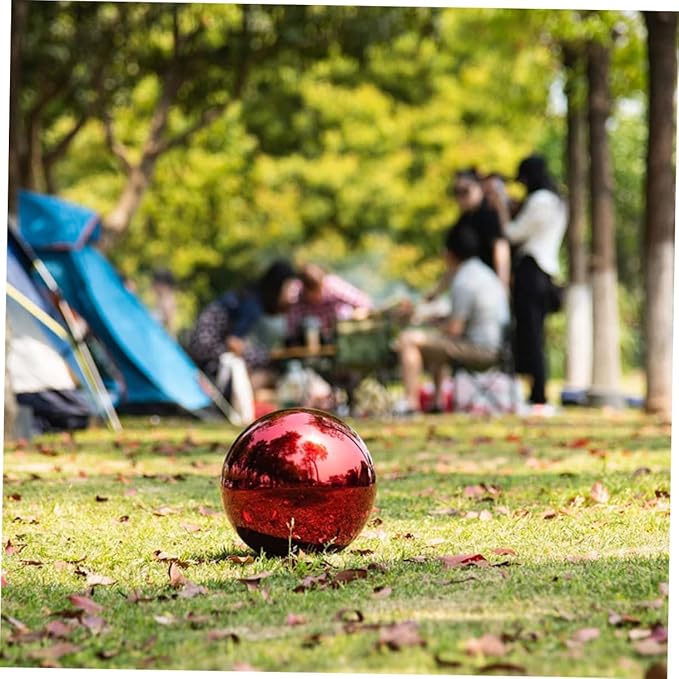 Colored Reflective Gazing Ball Polished Garden Decor Decorative Mirror Globe for Outdoor Spaces Vibrant Reflective Sphere for Lawn and Decoration