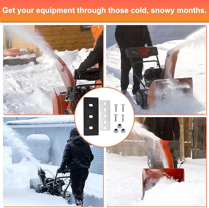 Cenipar 1/4" Snow Blower Impeller Modification Kit-3-Blade Universal-for Modifies 2-Stage Machine, Improve Efficiency of The Snow Blower(3Pack)