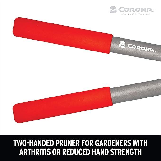 Corona BP 3225D Forged Steel ClassicCUT Bypass Hand Pruner - 3/4 inch Cut Capacity Stem and Branch Garden Shears, Red