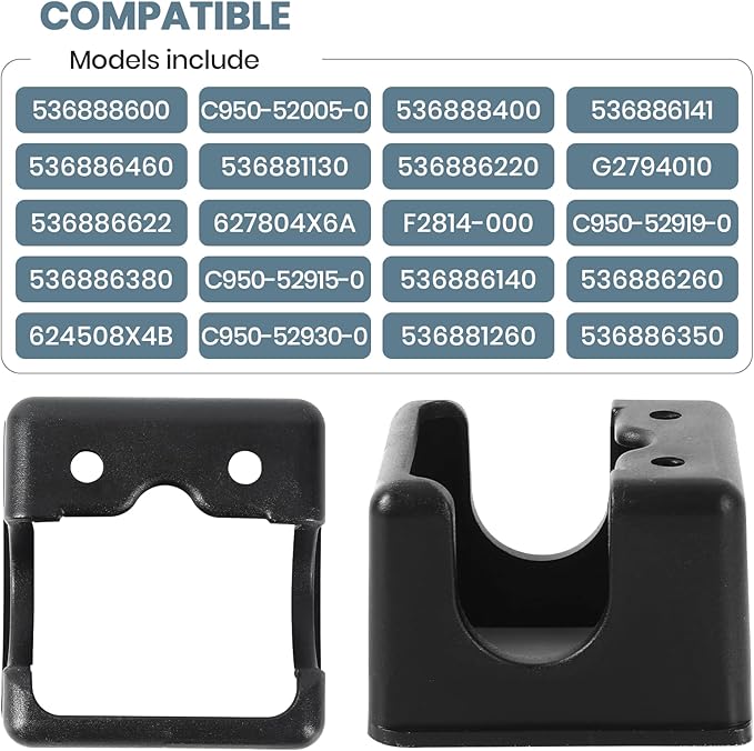AR-PRO The Exact Replacement 585195MA Worm Bracket for Snow Throwers (Black) - Compatible with Murray Snow Throwers and Craftsman Gas Snow Blowers - Restore Snow Thrower Peak Performance