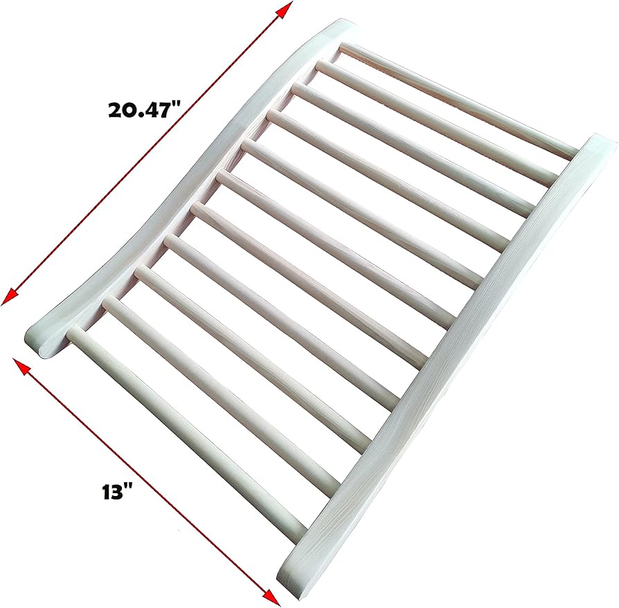 S-Shape Universal Sauna Backrest (Canadian Premium Hemlock Wood)