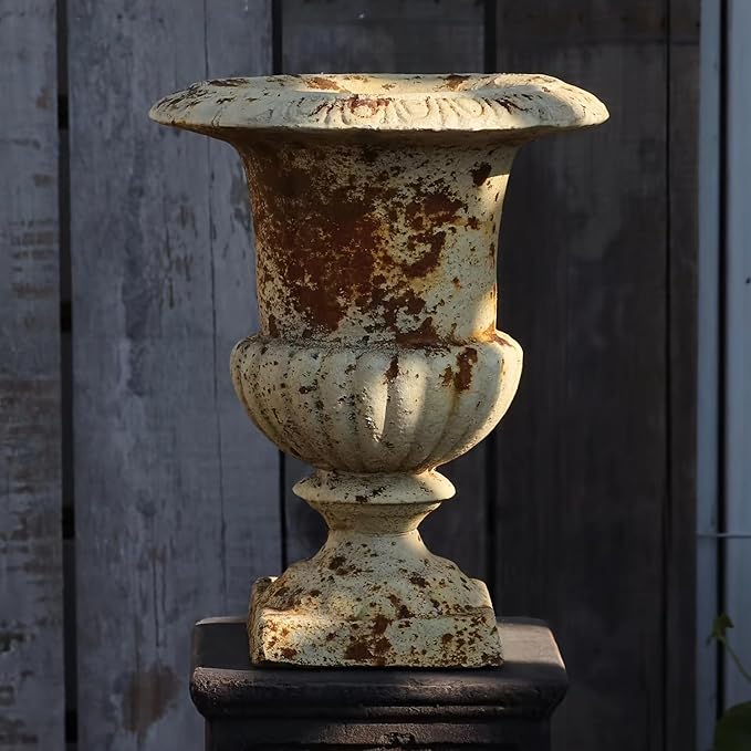 9 inch Retro Planters Urn Outdoor Planters Indoor Decor - Vintage Pots Tree Planter for Outdoors Patio,Garden,Indoor Vase for Office Livingroom Shelf Decor