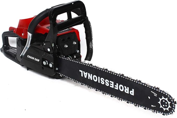 20" Gas Chainsaw 2 Stroke Gas Power Chain Saw 62CC Handheld Cordless Petrol Gasoline Chain Saw Chainsaw for Farm Garden Ranch Trees Wood Cutting