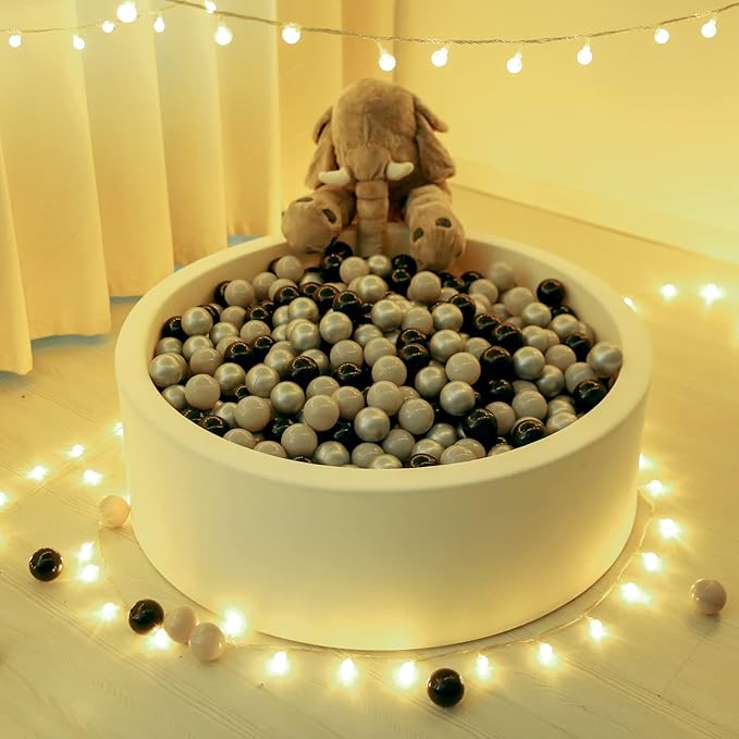 TRENDPLAY Plastic Balls for Ball Pits 2.2 Inch, Pack of 50 100 200 500 Hollow Balls, Perfect for Toddler Baby Pools,Party,Festival Decoration
