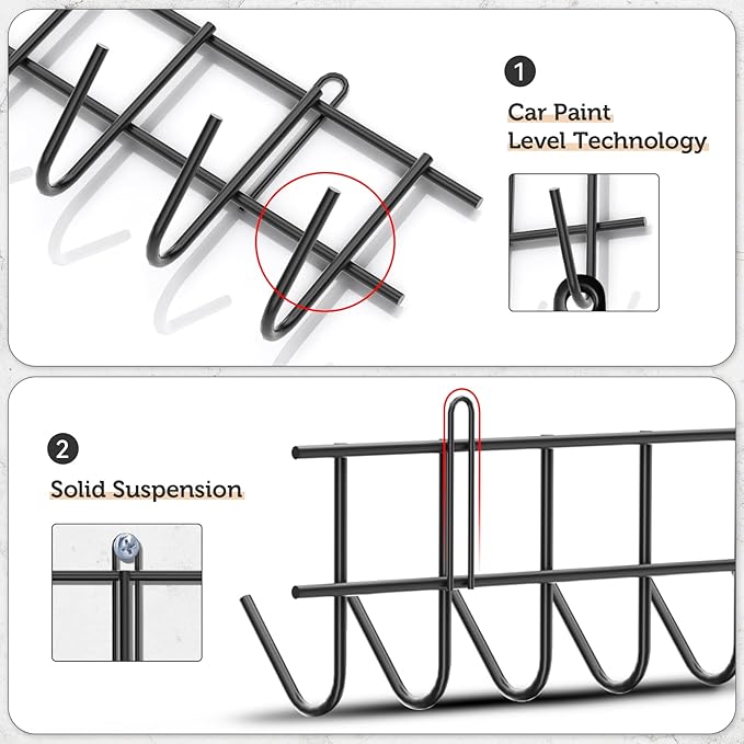 Garden Tool Organizer, Garage Tool Organizer and Storage Wall Mount for Shed Organization, 4 Pack All Metal Yard Lawn Tool Organizer for Garage Hanger, Shovel Golder for Rakes, Hoes, Hoses