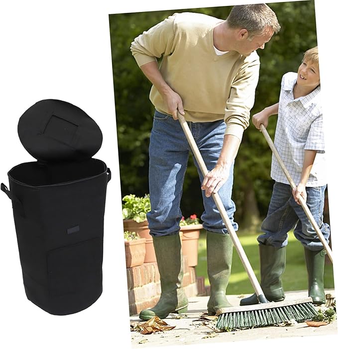 POPETPOP Garden Waste Compost Bag Easy to Store Fallen Leaves Flowers Outdoor Composting Bins