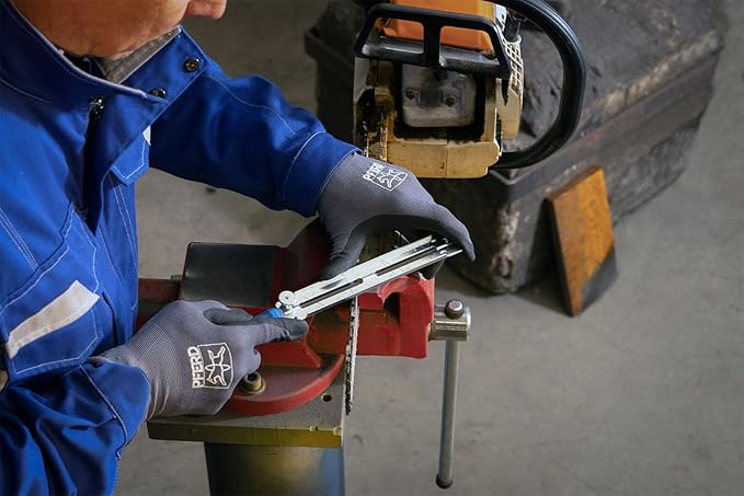 PFERD Chain Sharp® CS-SLS 7/32" Chain Saw Sharpener Set, Includes a Sharpener, Two Classic Line Chain Saw Files - for Comfortable and Power-Saving Sharpening of Saw Chains - Pack of 1 - Part 18078