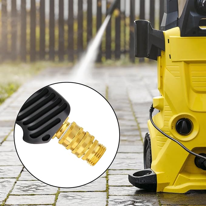 GASHER Pressure Washer Quick Connect Kit, M22 to 3/8" Quick Connect, 3/4" to Quick Release, M22 14mm Quick Connect Swivel Fittings