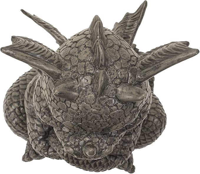 Pacific Giftware Garden Dragon Angry Outdoor Statue, 10.25-inch Height, Outdoor Decoration