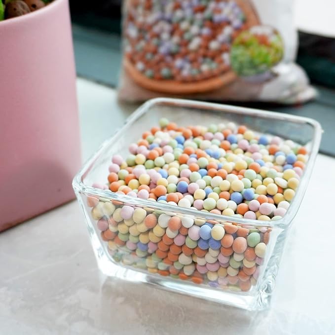 5LBS Ceramsite Clay Pebbles for Orchid - Mini Leca Clay Pebble for Plants Drainage - Perfect Ceramsite Balls as A Soil Topper for Indoor Plants, Cacti Succulents Bonsai.