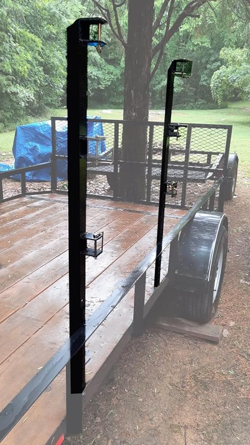 ECOTRIC Heavy Duty 3-Place Edgers Gas Weeder Trimmer Rack holders for Open Landscape Trailer Truck