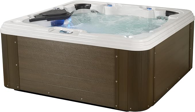 AquaLife Select Series® 7-Person 100-Jet Acrylic Non-Lounger Hot Tub with Ozonator and Steps
