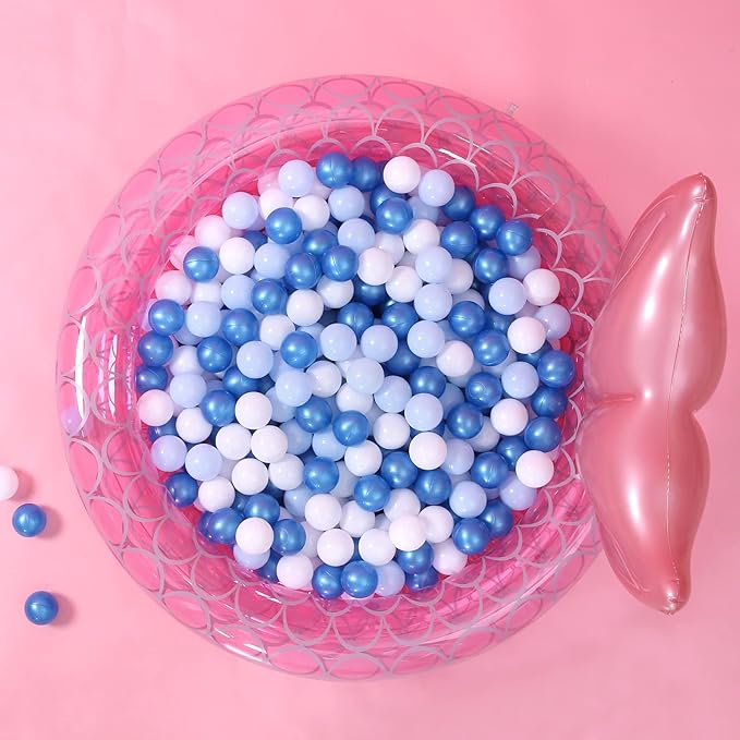 GOGOSO Ball Pit Balls Crush Proof Non-Toxic Plastic Balls Babies Kids Toy Bulk Pack 170pcs 2.2inchs