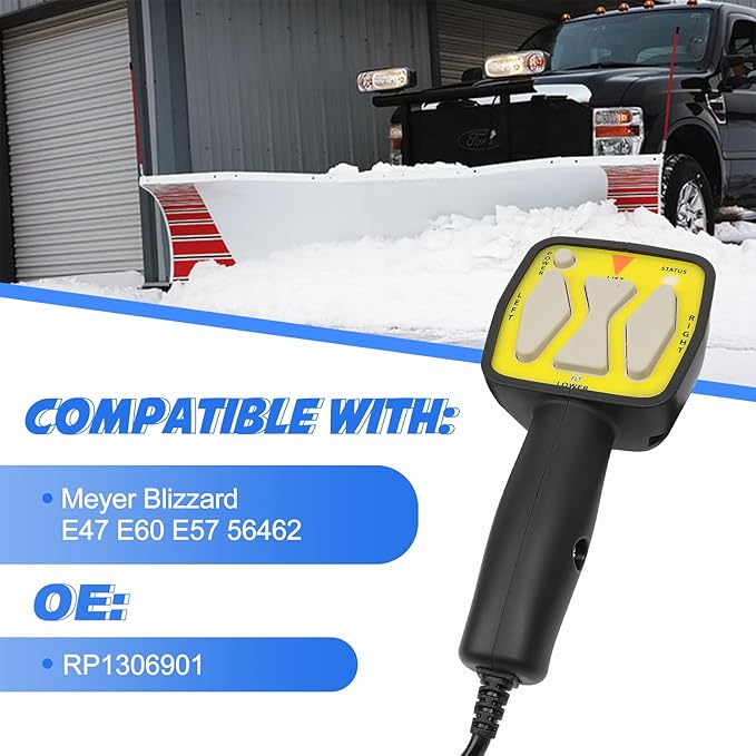 Handheld Controller Compatible with Meyer Diamond Snow Plow Blade E-47 E-60 E-57 56462, Replace OE Buyers 1306901