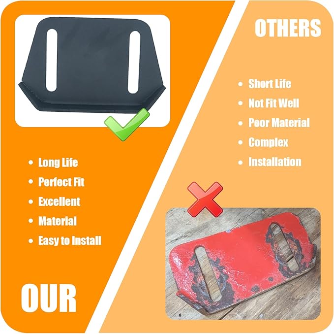 784-5580 Snow Thrower Slide Shoes Skids 784-5580-0637 for MTD Snow Blower Replacement Parts 41-8828 780-420 73-031(2PCS)