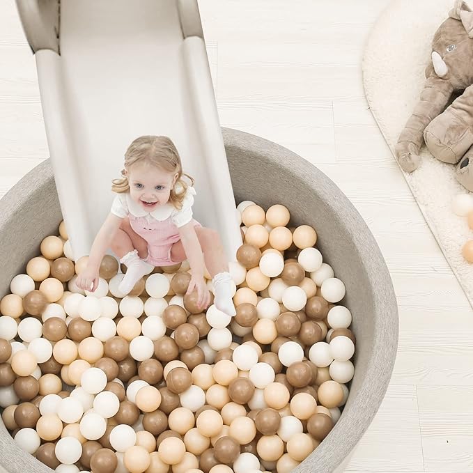 TRENDPLAY Plastic Balls for Ball Pits - Hollow Balls- Safe and Exciting Playtime - Perfect for Baby Pools, Birthday Party Decoration
