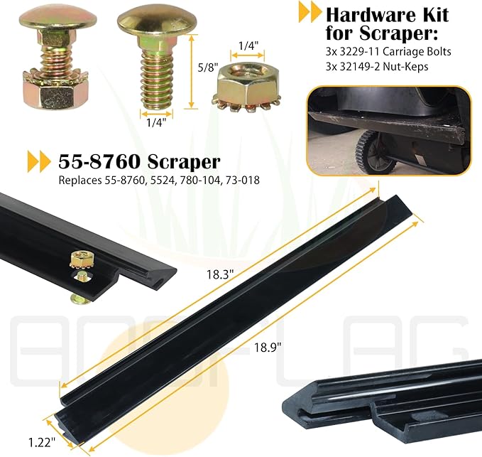 99-9313 Snow Blower Paddles with 55-8760 Scraper 95-6151 Belt Replaces Toro 125-1128, 55-9250, 55-9251, 88-0771 for Toro 3650 38516 CCR3650 CCR2000 CCR2400 CCR2450 CCR3000 CCR3650 Snowthrowers
