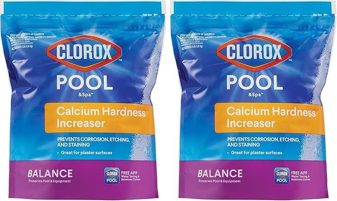 Clorox® Pool&Spa™ Swimming Pool Calcium Hardness Increaser, Prevents Corrosion, Etching and Staining, 4LB (Pack of 2)